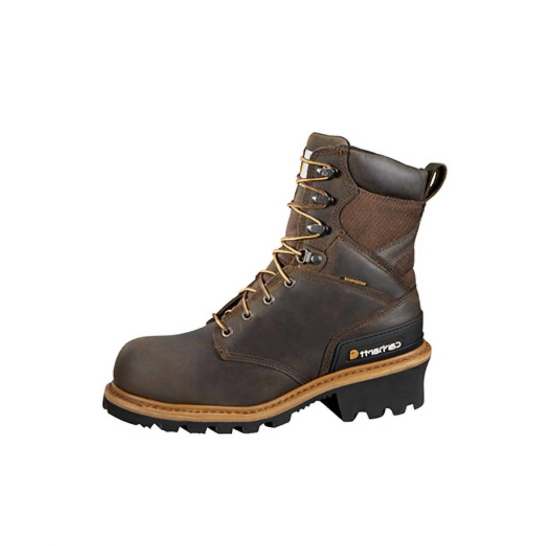 New Carhartt Men's Composite Toe Wp Logger Work Boot In Brown